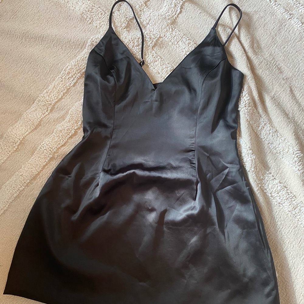 Black mini dress  with pockets